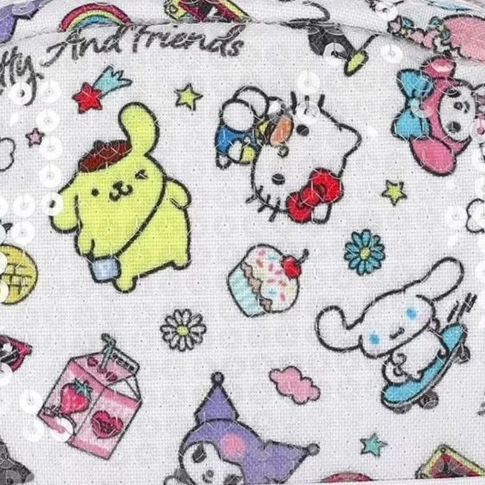 HELLO KITTY And Friends Mini Sequin Backpack 9 Inch NEW